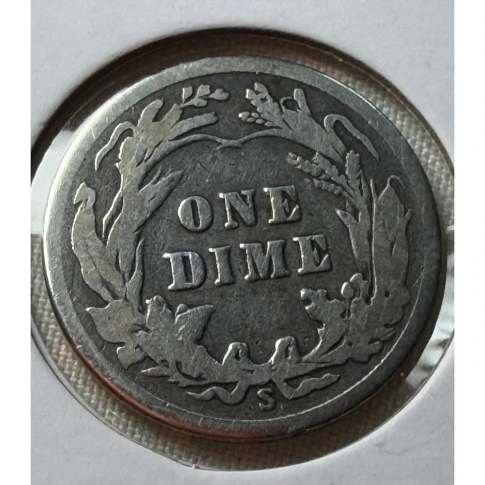 Lot of 6 Barber Silver Dimes 1902-O 1905-S 1909 1911 1912-S 1914-P US Coins